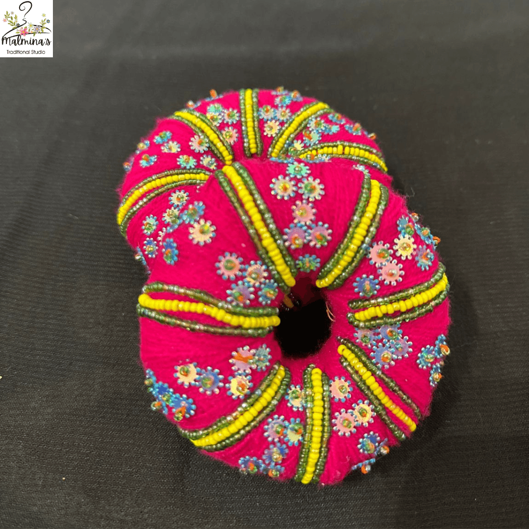 💖 Watti Fancy Large Handmade Buttons – Set of 2 (Pink)