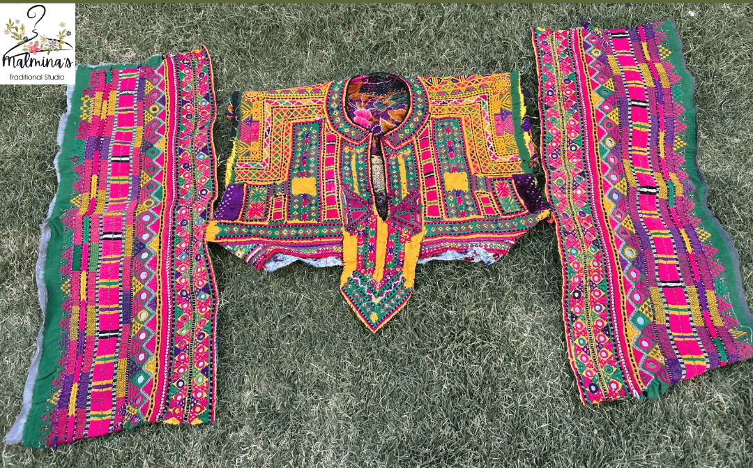 Tareeni Embroidered Set Neck and Sleeves 