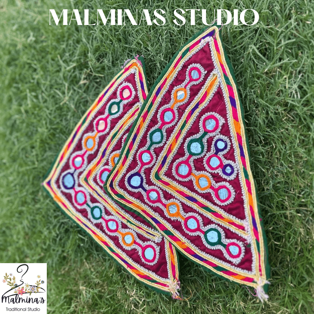 Handcrafted Mirror Matti Embroidery