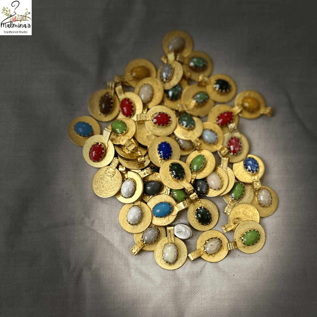 Golden small size Metal coin 50 pieces 