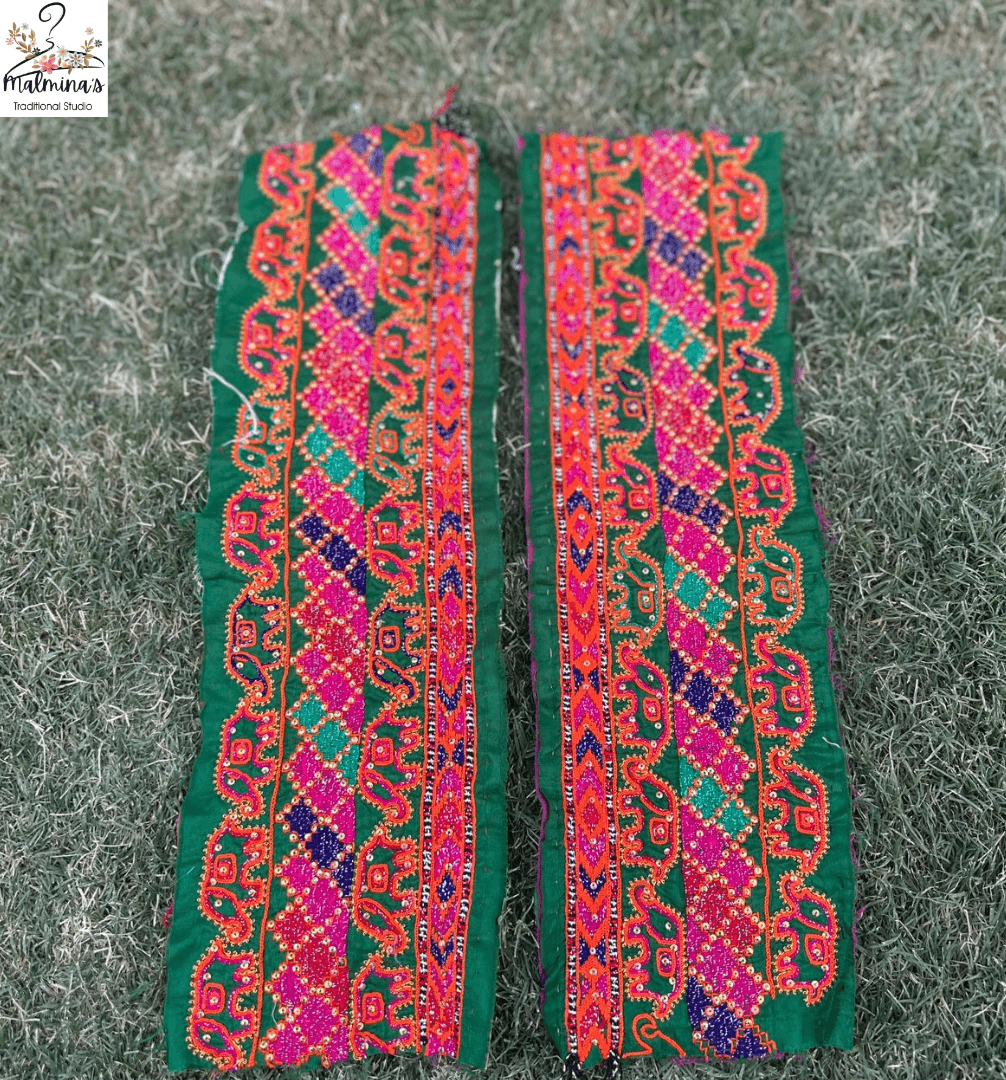 Embroidered Elephant Sleeves 